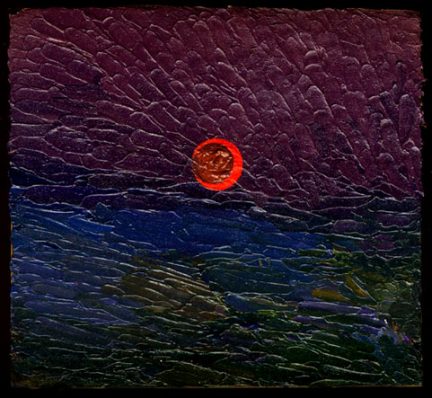 "Last Light #2" Oil on Panel, 4 1/4 in x 4 5/8 in, 2001-02