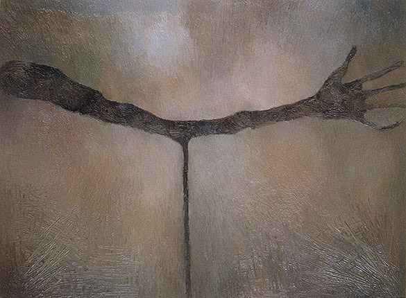 "Ode to Giacometti" Oil on linen, 42in x 56in, 2002